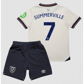 Baby Fußballbekleidung West Ham United Crysencio Summerville #7 Auswärtstrikot 2025-26 Kurzarm (+ kurze hosen)